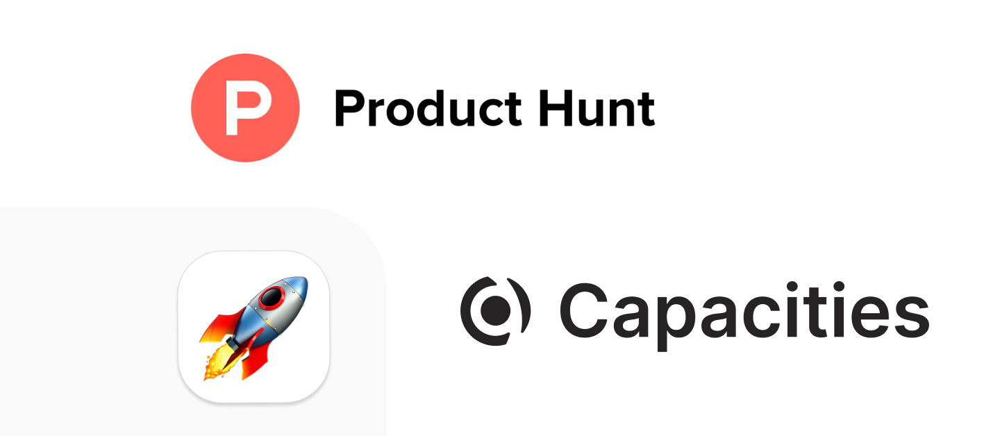 Capacities will launch on Product Hunt soon