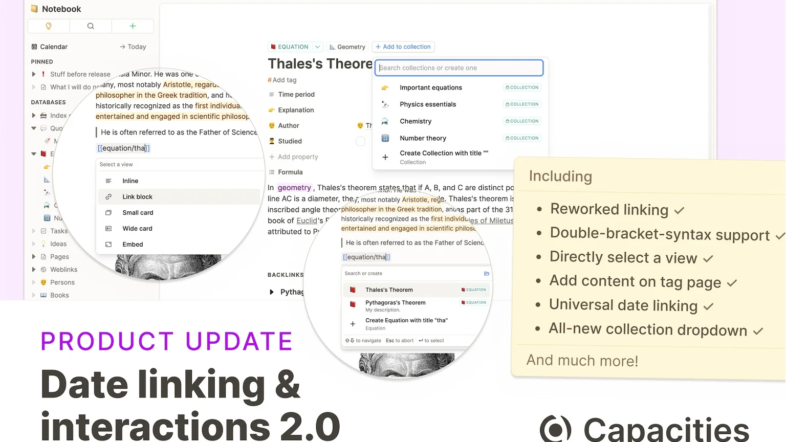 Date linking & interactions 2.0