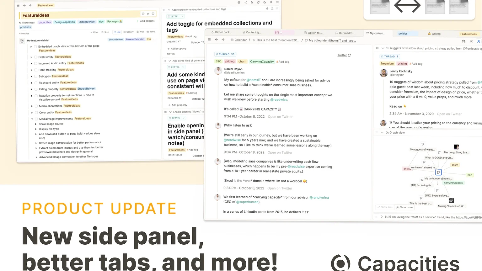 New sidepanel, better tabs, and more