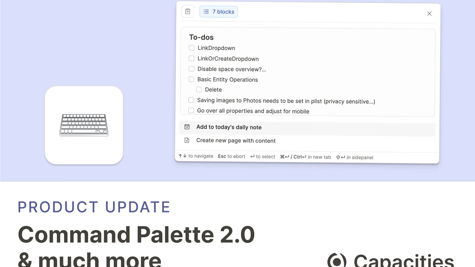 Command Palette 2.0 & much more