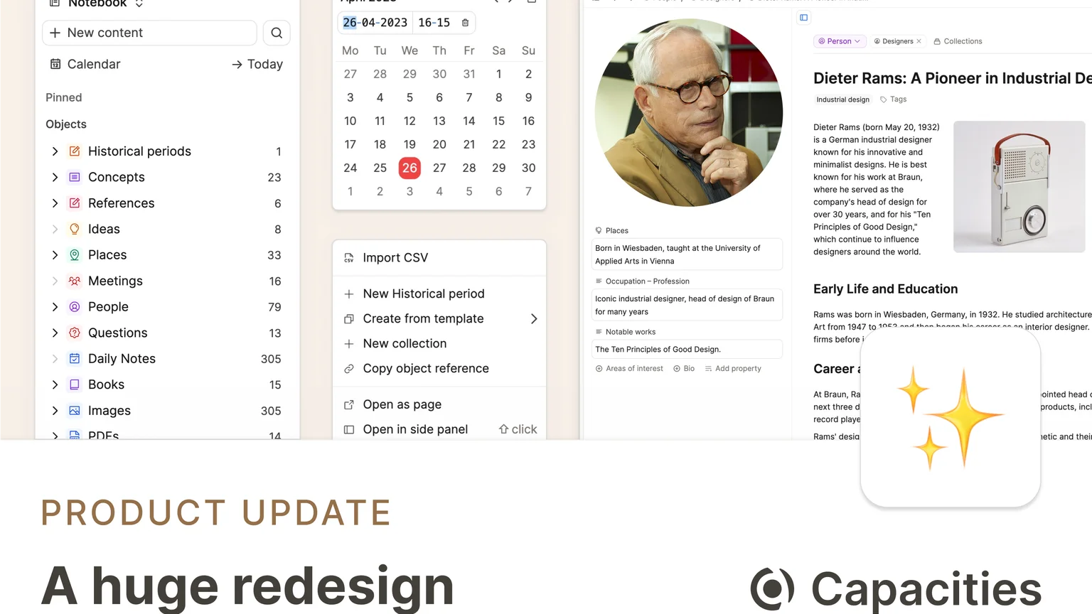 A huge redesign (and a lot more)