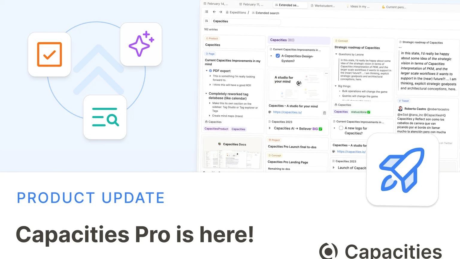 Capacities Pro is here!