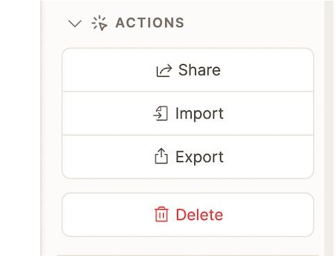 Color code for delete