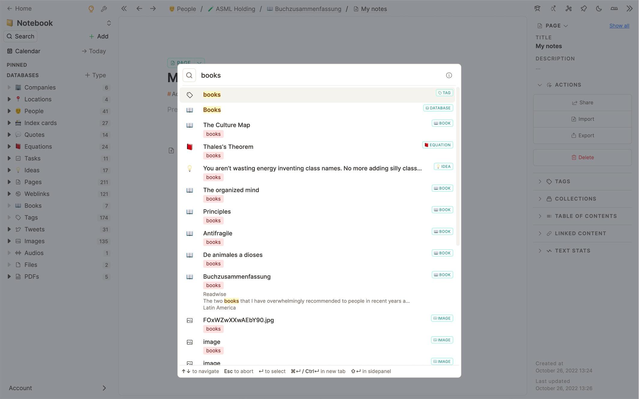 search with tag results
