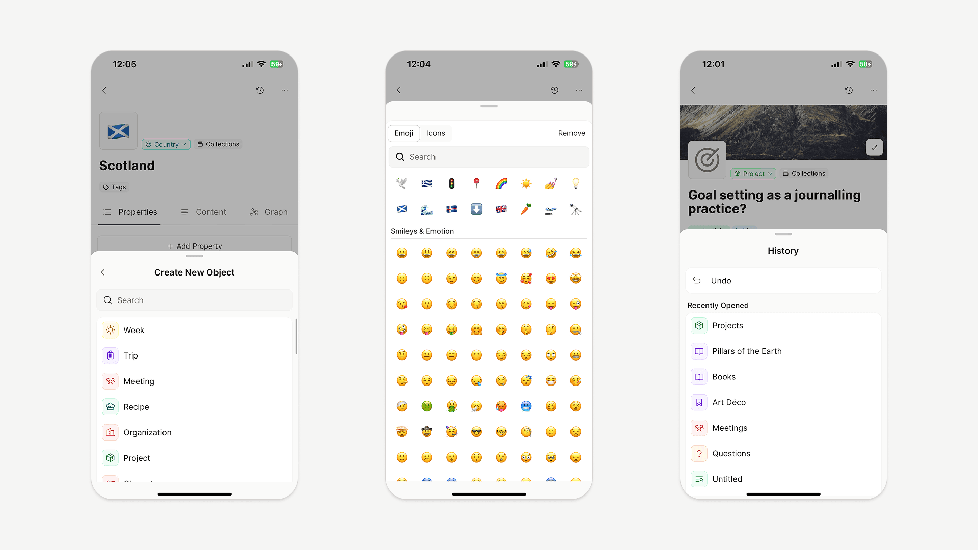 Menu redesign
