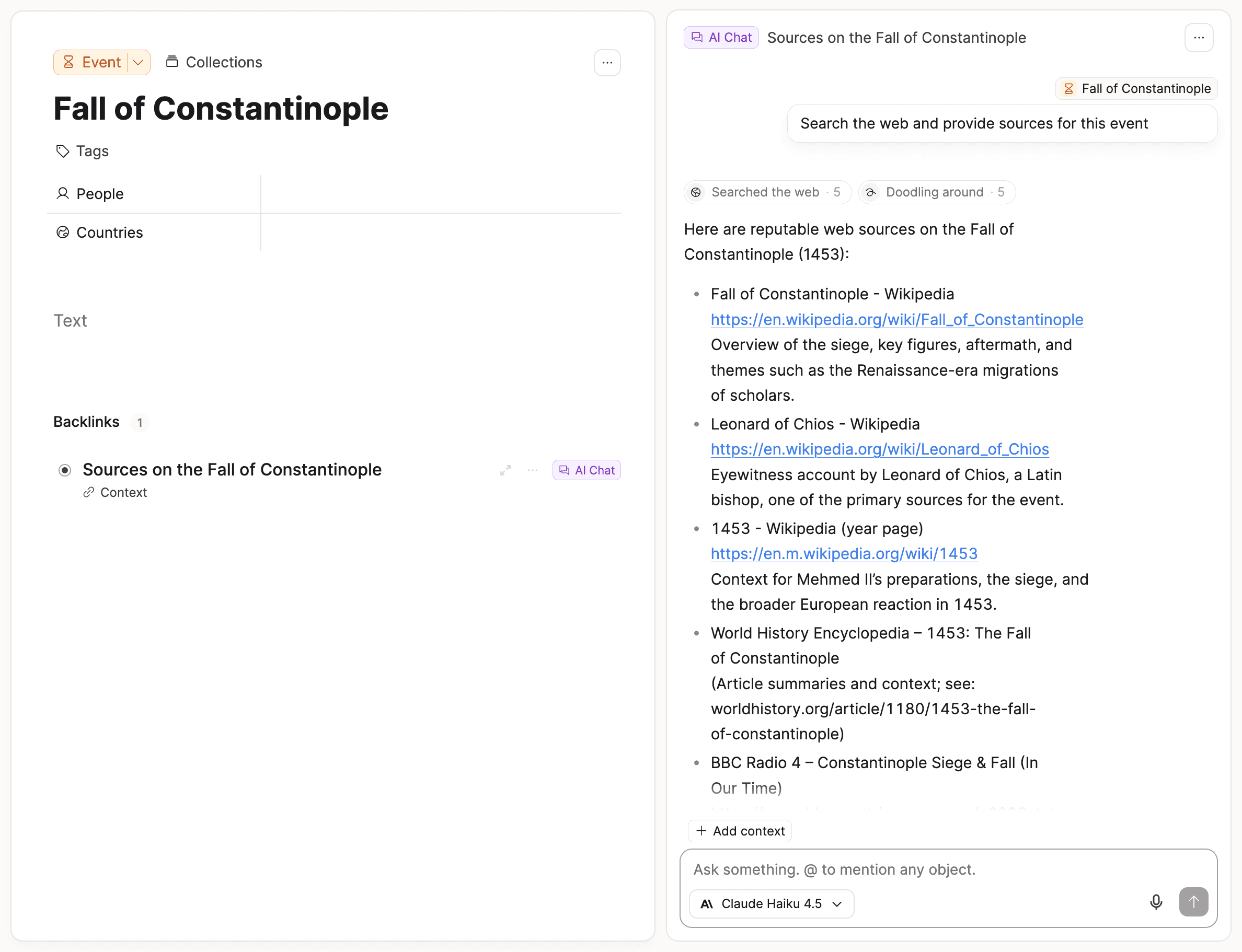 AI web search
