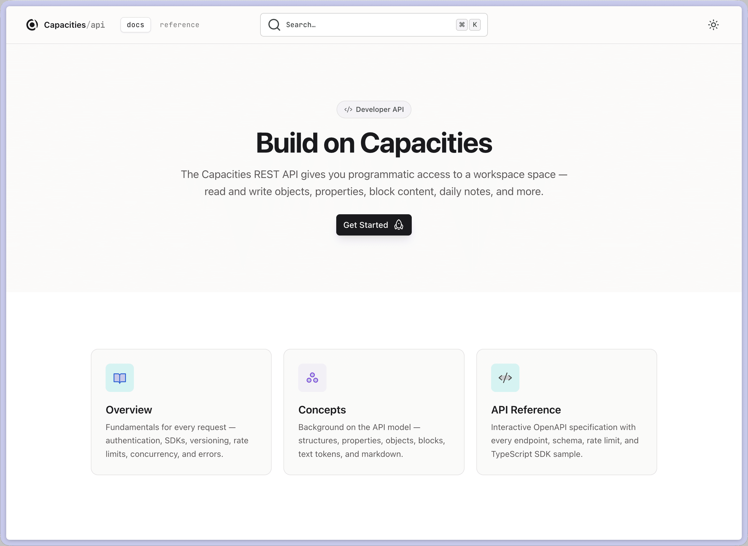 Developer portal