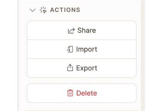 Color code for delete