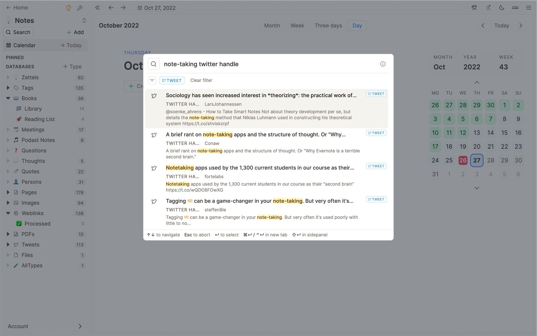Twitter handle search