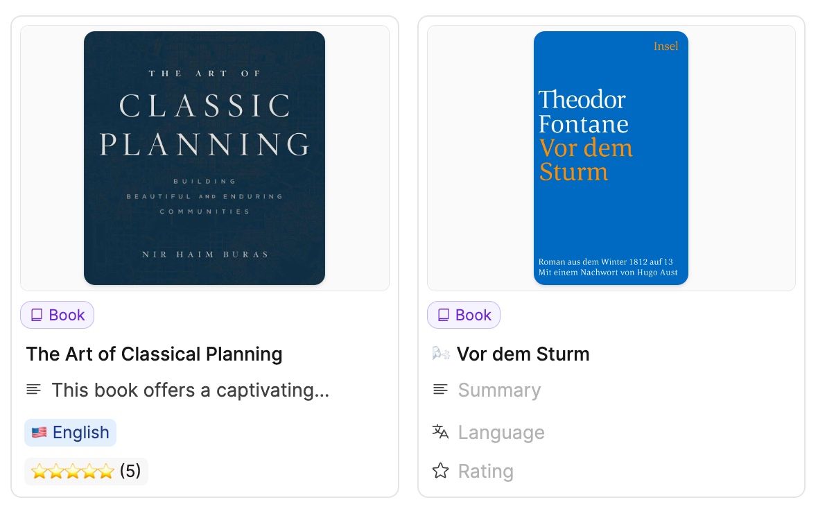 Add any blocks-properties to small-card view
