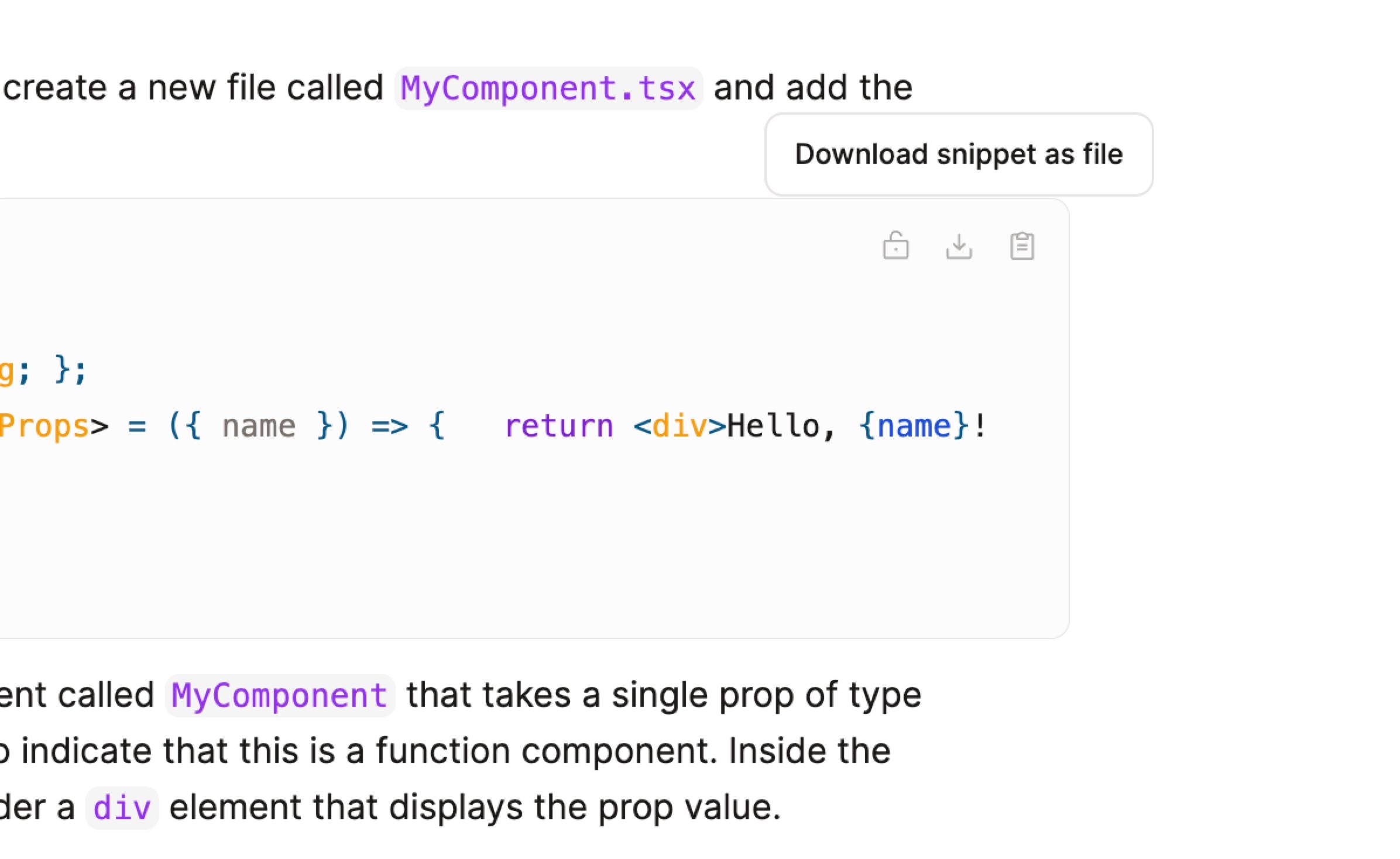 Code block improvements