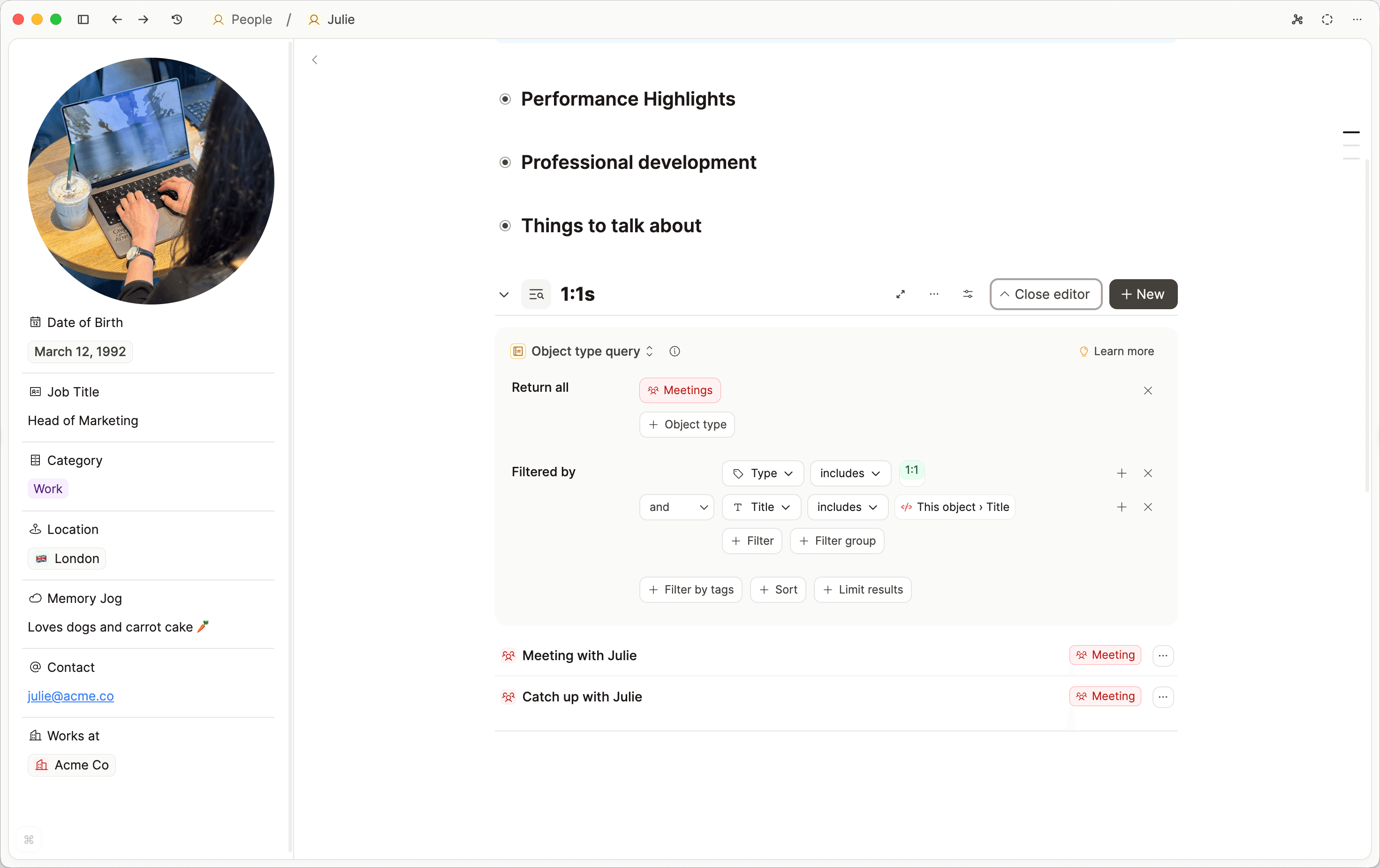 variable in template