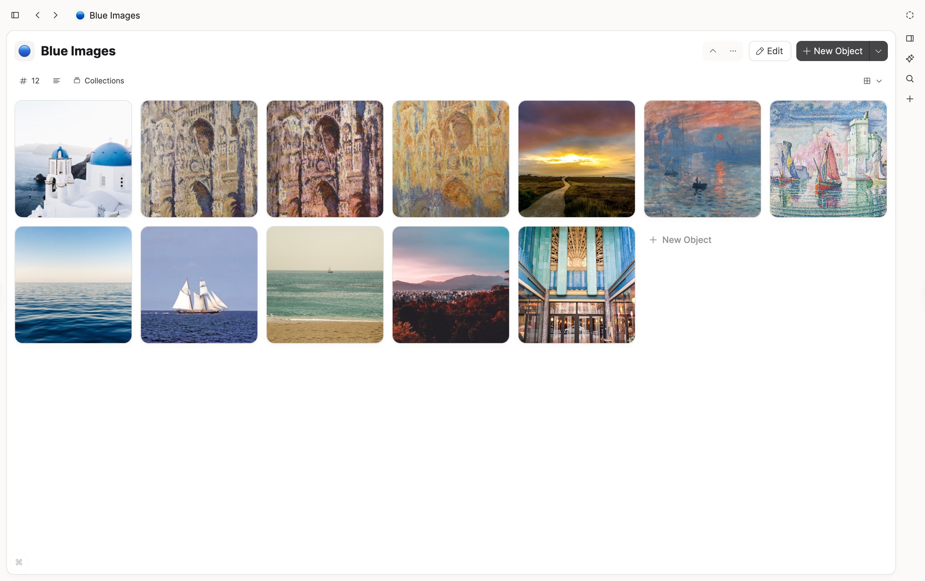 Query for all blue images