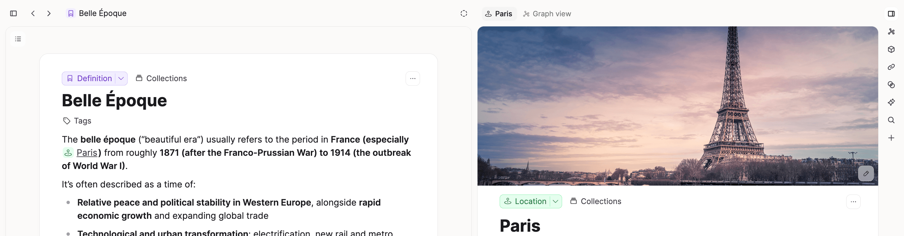 Side panel tabs at top level