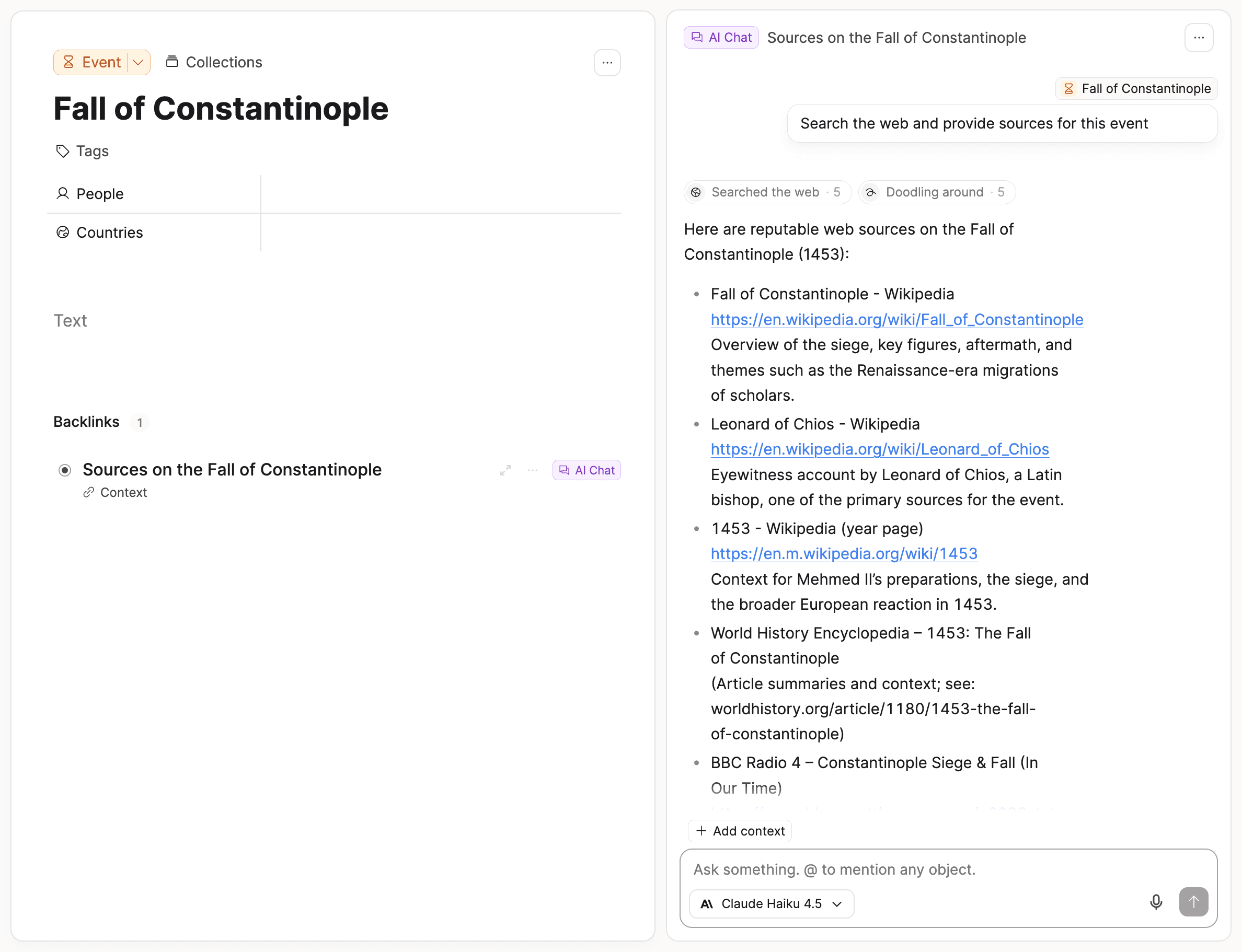 AI web search