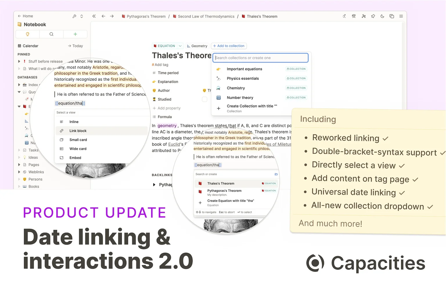 Date linking & interactions 2.0