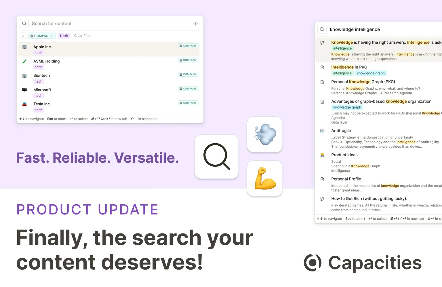 Simple yet powerful search