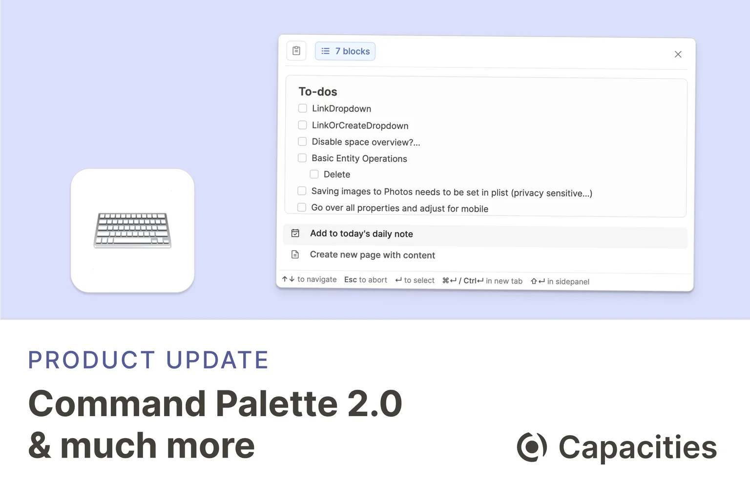 Command Palette 2.0 & much more