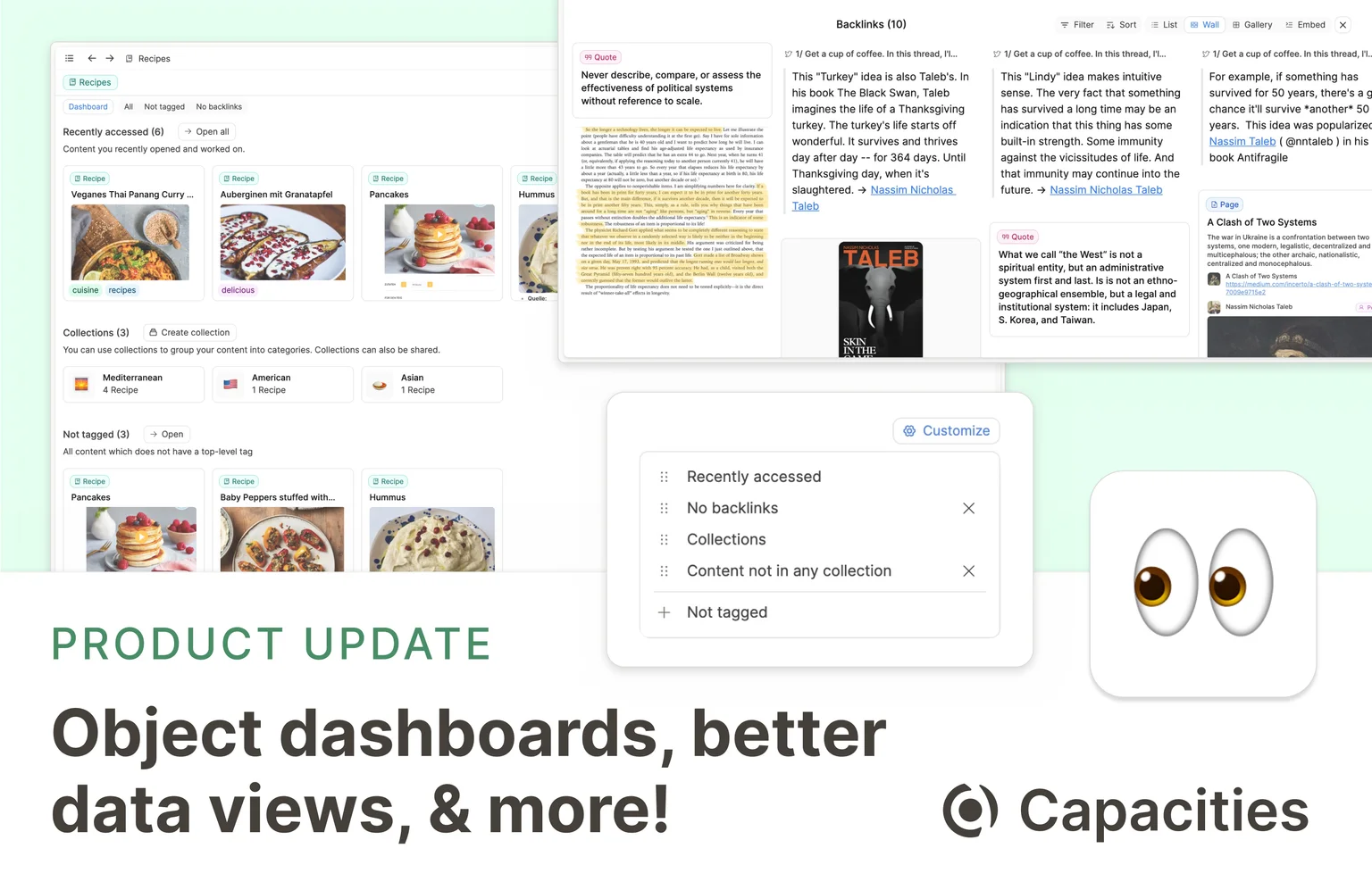 Object dashboards, better data views, & more!