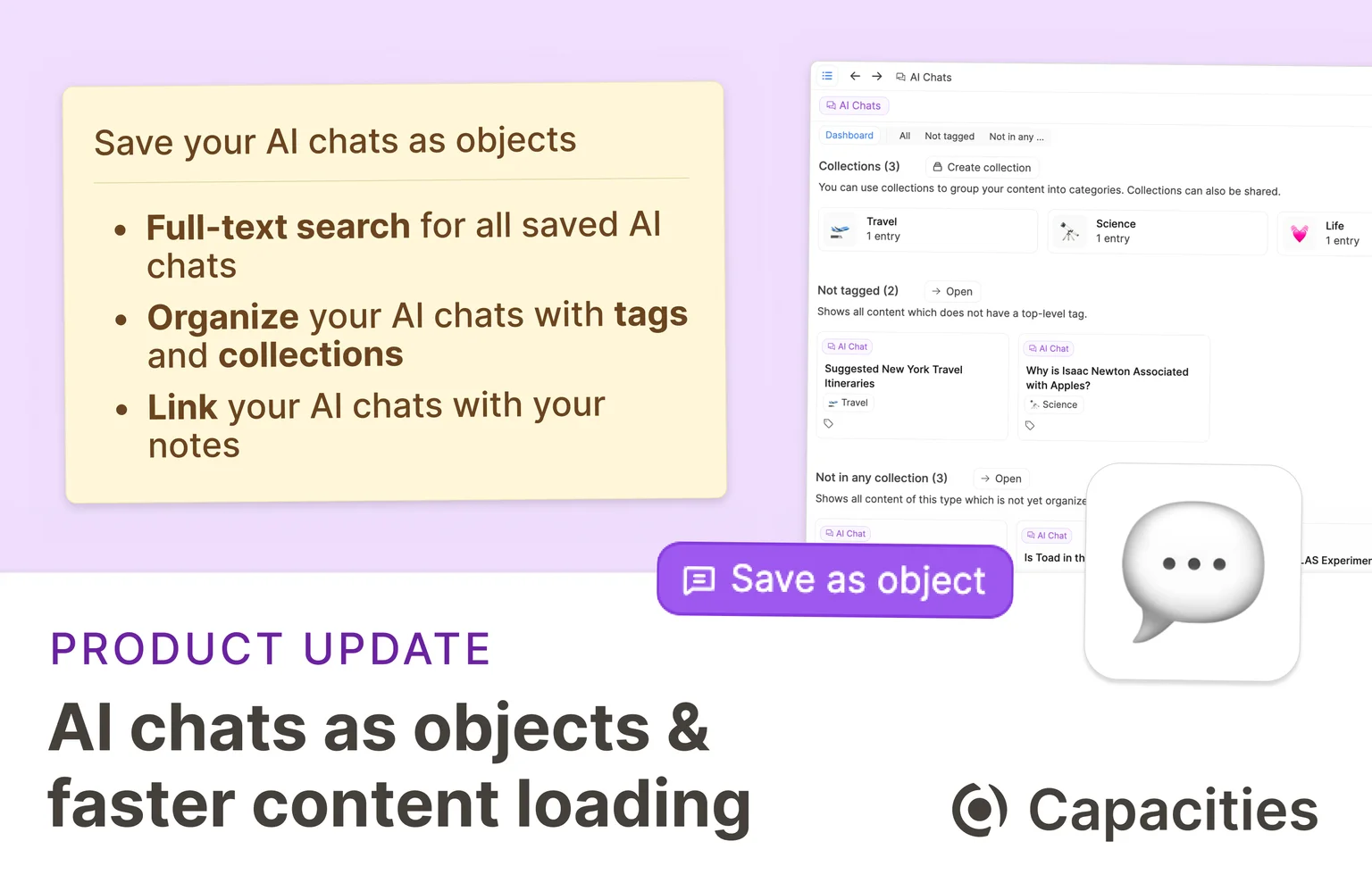 AI Assistant object type and more performance