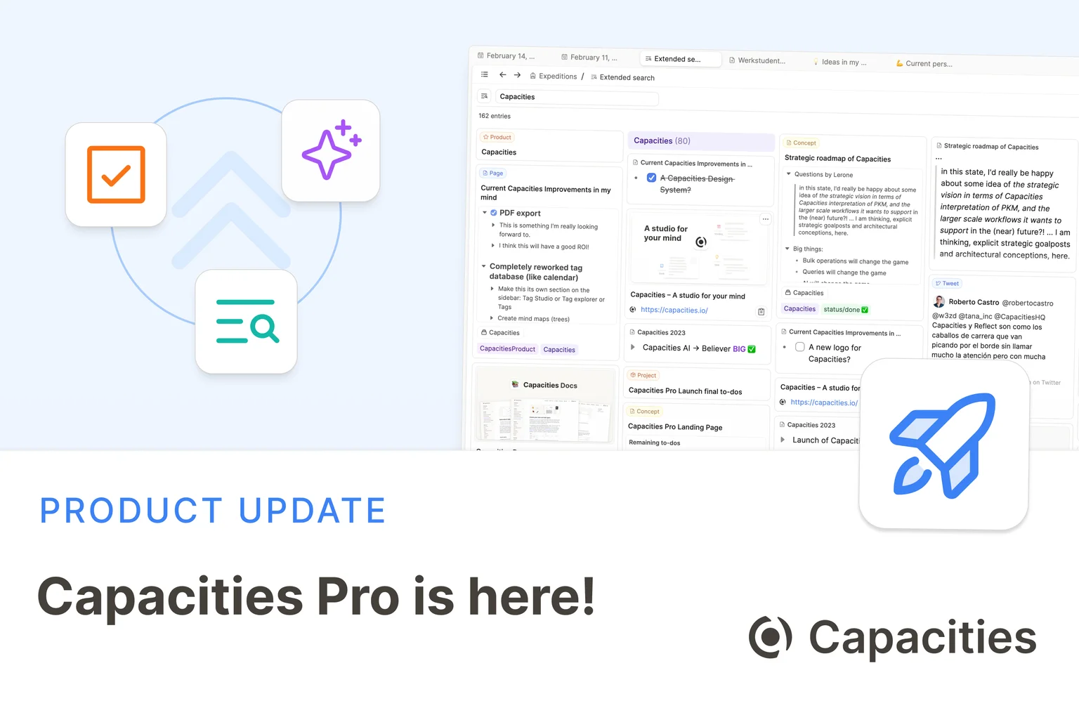 Capacities Pro is here!