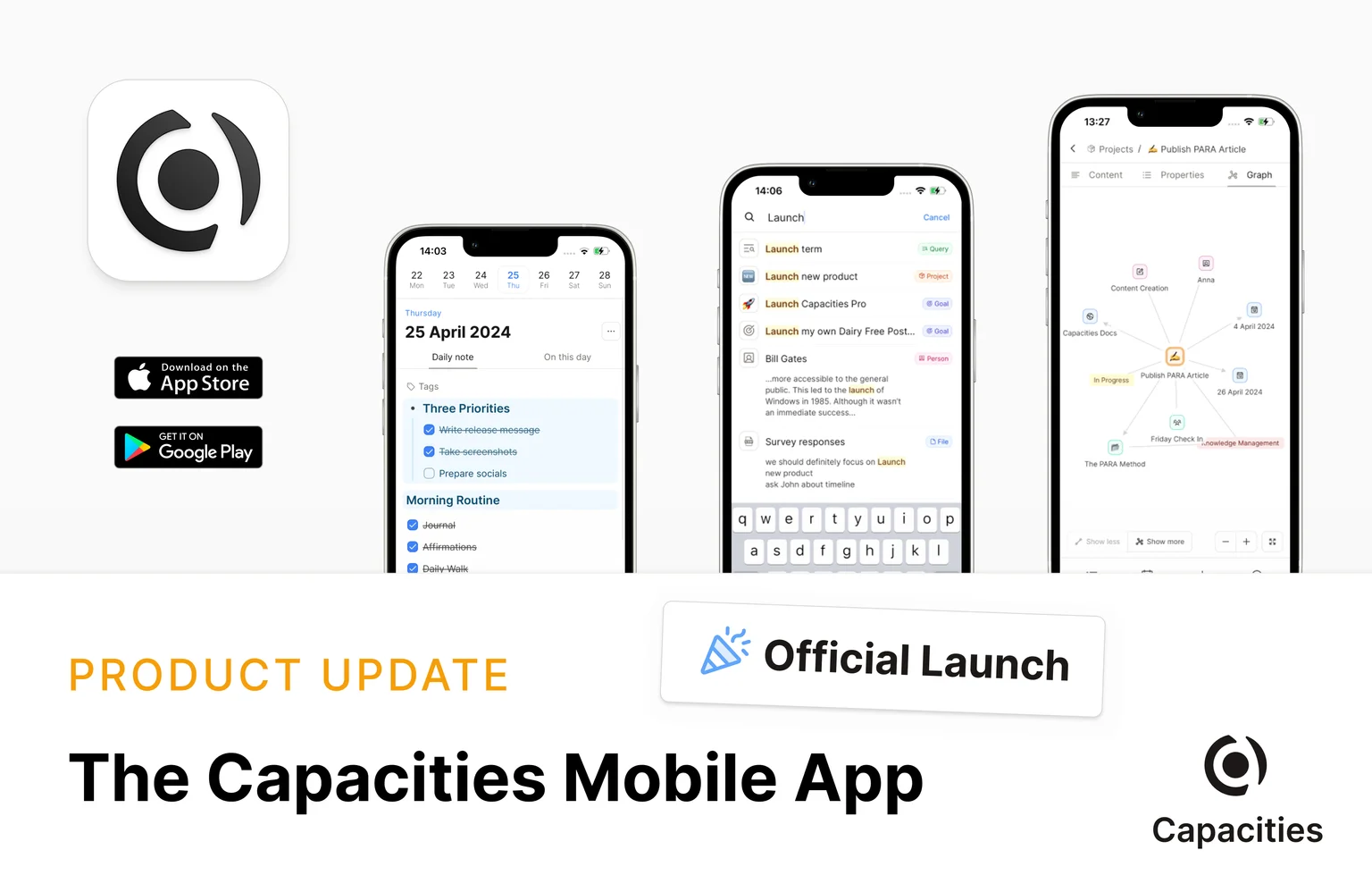 The Capacities Mobile App