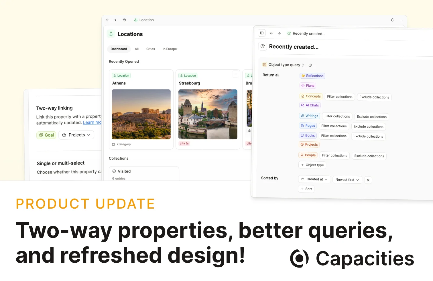 Two-way linking of properties