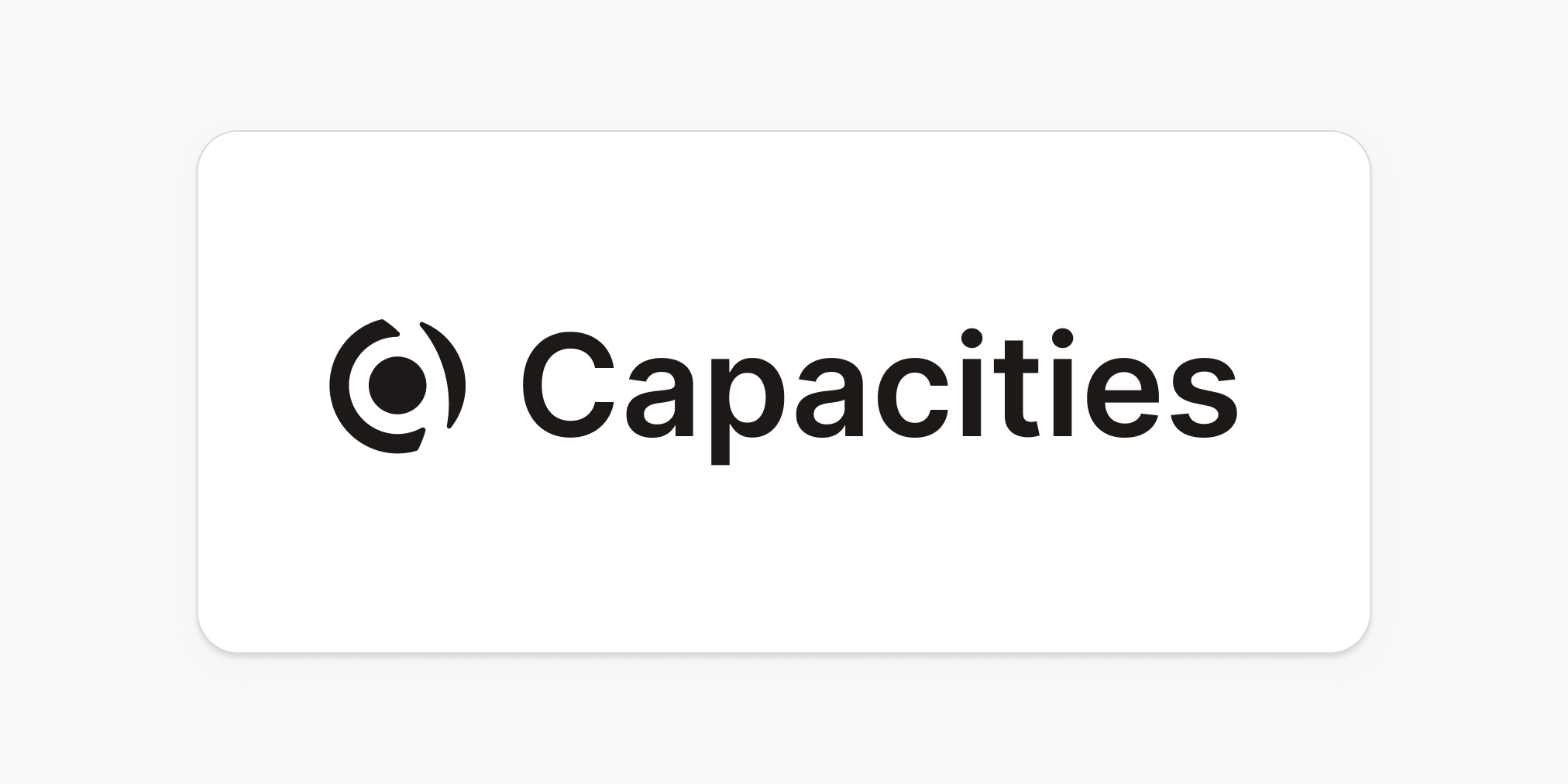 Why the name "Capacities"