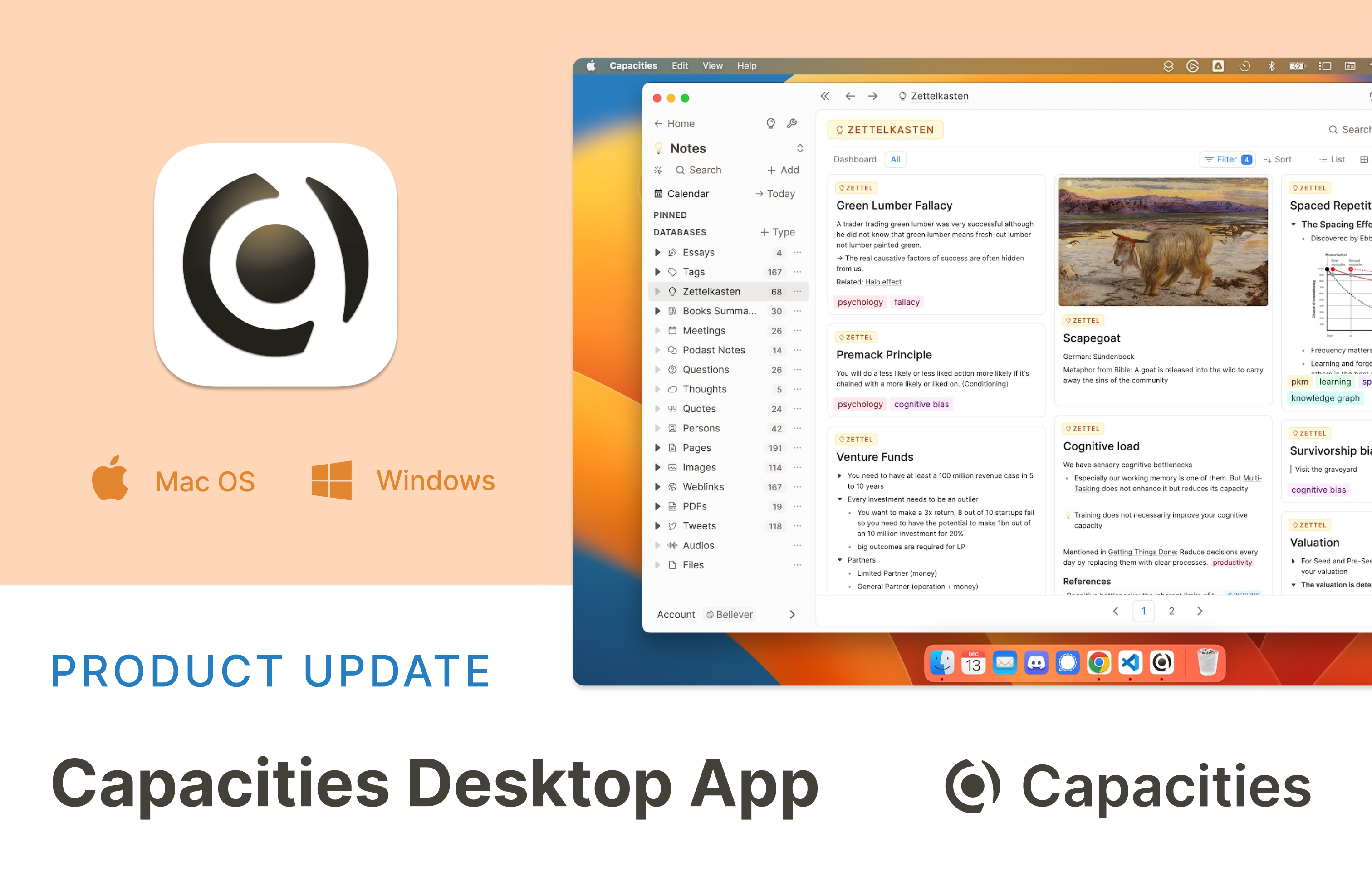 Capacities Desktop App