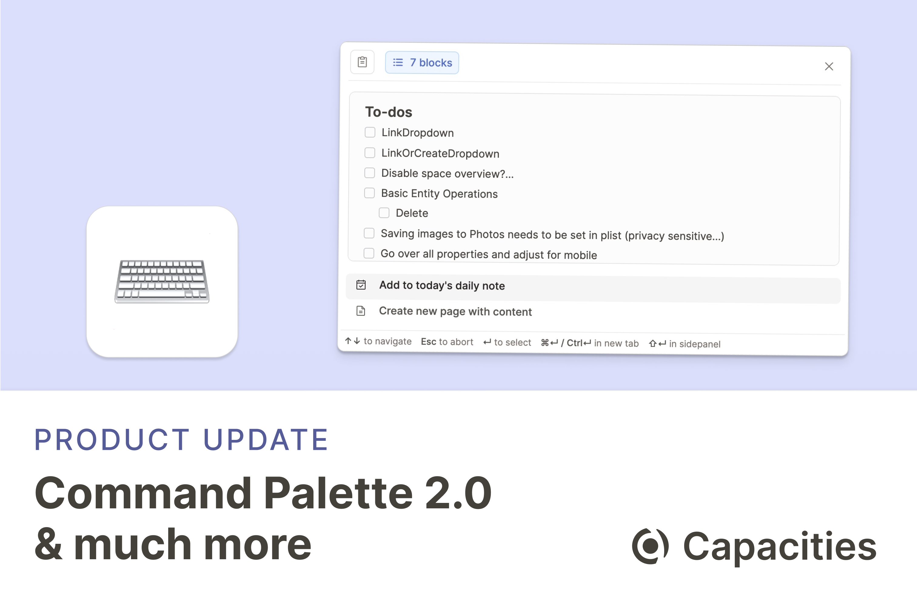 Command Palette 2.0 & much more