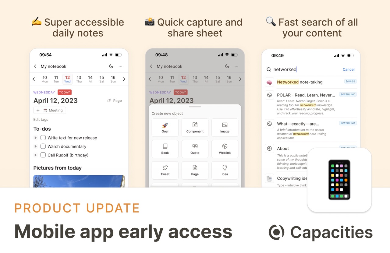 Early access to mobile app