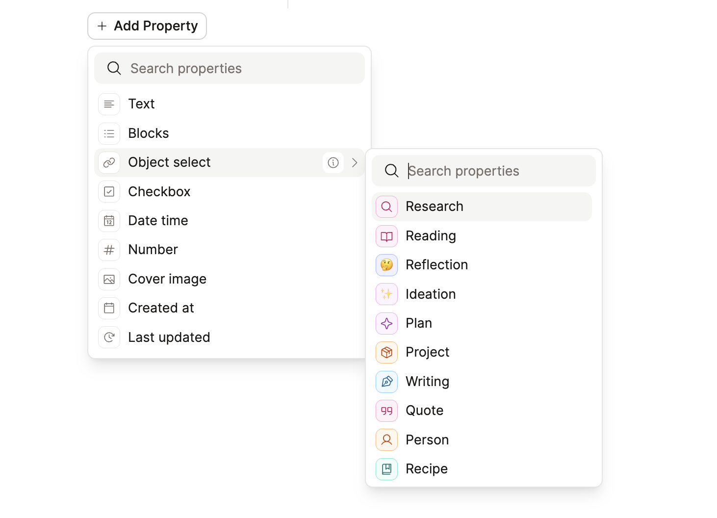 Object property