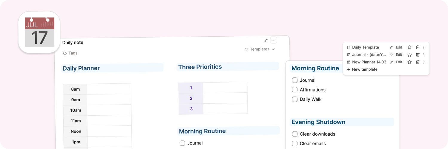 Customize Your Daily Note Template