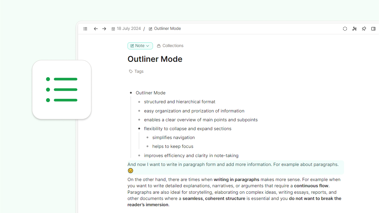 Capacities as an outliner